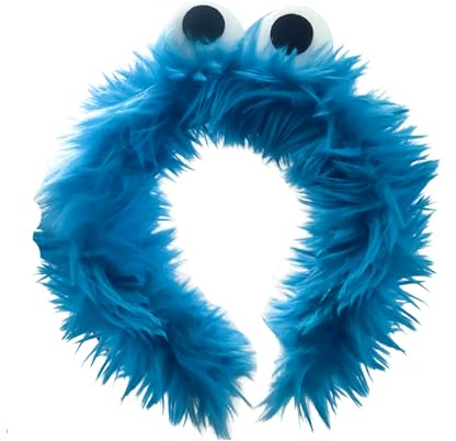 UNVOJL Krümelmonster Stirnband Plüsch Stirnband Niedlich Cosplay Stirnbänder Monster Cookie Kostüm für Halloween Karneval Party