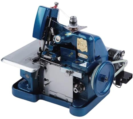 WDDBFL Overlock Three Fili da Tavolo 250W Macchina da Cucire Elettrica con Punto Regolabile per Cucito Domestico Overlock e Lavorazione Bordi Blue
