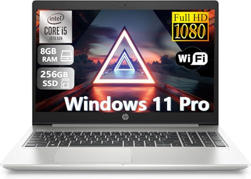 HP ProBook 450 G7 Business Laptop, Intel Core i5-10210U, 15.6 (1920x1080), RAM 8 GB, SSD da 256 GB, Giapponese Tastiera QWERTY, Windows 11 Pro (ricondizionato)