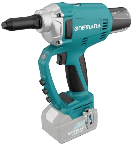 ONEMANA Cordless Rivet Gun, 20V Battery Powered, Portable Riveting Tool