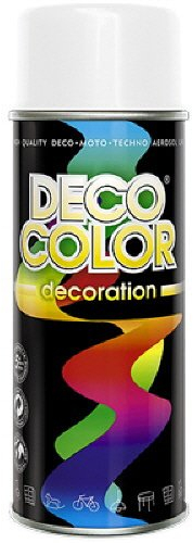 Deco Color DC Lackspray glänzend 400ml nach RAL freie Farbauswahl (weiss glanz RAL 9010)