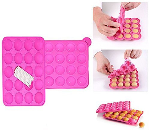 Itian Molde para Cake Pop - Silicone Cake Pop Molde Hace 20 Cake Pops
