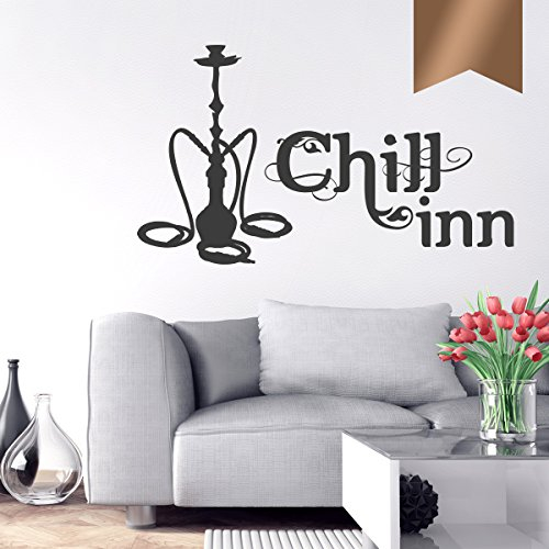 WANDKINGS Wandtattoo - Chill-Inn - 125 x 75 cm - Kupfer - Wähle aus 5 Größen & 35 Farben