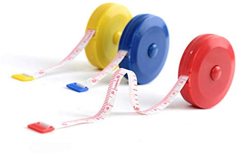 60 pouces 1,5 mètre ruban souple et rétractable mesure du corps médical sur mesure couture artisanat tissu régime ruban à mesurer
