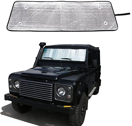 Faltbare reflektierende Sonnenblende für die Windschutzscheibe, für LR Defender 90 110 2004–2022, für Defender Frontscheibenabdeckung (für Defender 2004-2018)