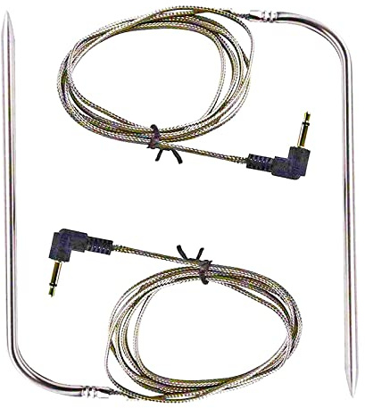 Replacement Waterproof Meat Probe Compatible with Louisiana Pellet Grills,3.5 mm Plug Meat BBQ Digital Thermostat Probes,Set of 2