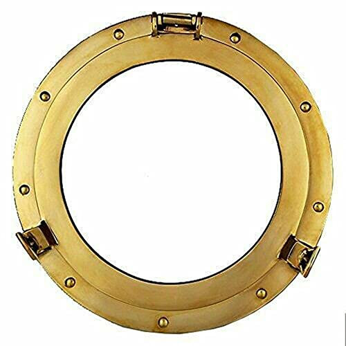 Portejo de buey náutico marítimo para colgar en la pared, ojo de buey redondo, ventana de buey de vidrio, latón para ventana, espejo, decoración de pared, ojos de buey