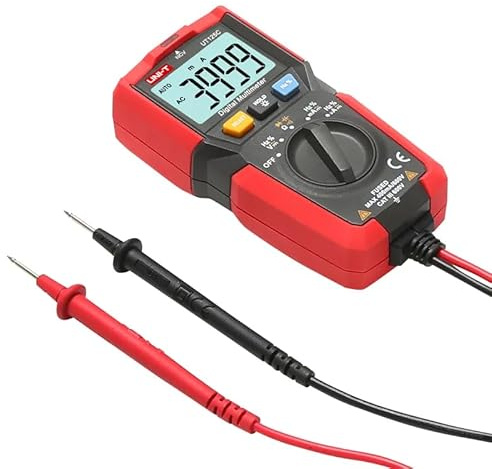 UNI-T Uni-trend Multimeter clamp meter UT125C : Mini Pocket Digital Multimeter Temperature Tester Resistor Capacitor Frequency Diode NCV Test Low Voltage Display(UT125C)