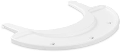 hauck Arketa Play Tray, White - Spielbrett (ohne Spielaufsätze) Kompatibel mit Arketa Holzhochstuhl, Schnelle Klick Befestigung, Pflegeleicht, für Babys & Kleinkinder 6-36 Monaten