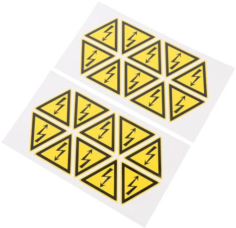 Gatuida 40pcs Caution Stickers Warning Sign for Electric Box Decal Safety Warning Decals for Factory Labels