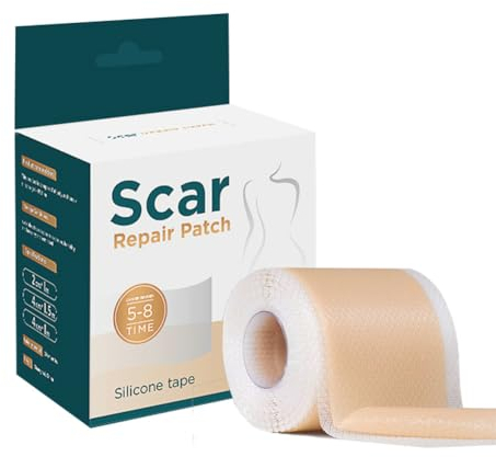 Wundpflaster aus Silikon, wiederverwendbar, selbstklebend, 4 x 300 cm, Effizienz in der Chirurgie zur Beseitigung von Trauma-Narben, Verbrennungen und Akne, Hautreparatur