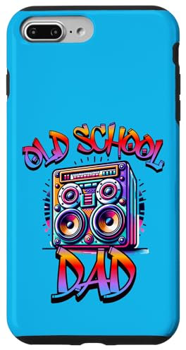 Hülle für iPhone 7 Plus/8 Plus Vatertag Boombox Papa Retro 80er Papa 90er Nostalgie