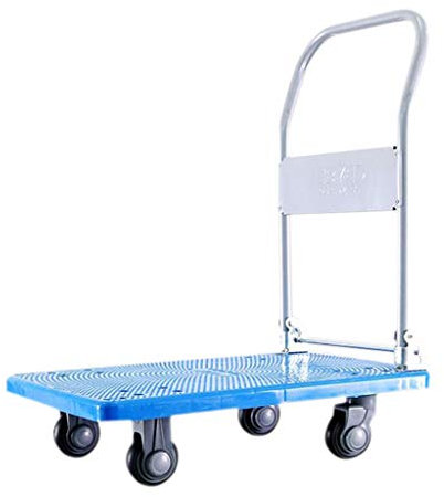 TETEOLALA Karren, Plattformwagen, Handwagen für Zuhause, Lager, Büro, Garten, Garage, Werkstatt, Klappwagen, robuster Transportwagen mit Flachbett/B