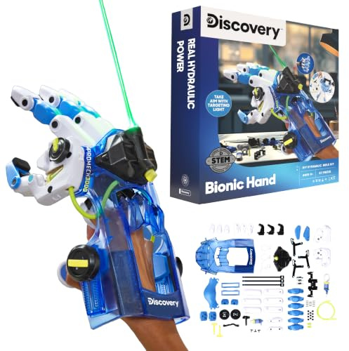 Discovery DIY Bionic Robot Hand Kit, 87 Pcs, STEM Kids & Teens