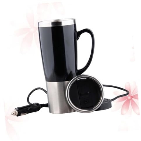 SHOWERORO Electric Kettle for Car Stainless Steel Car Water Heater Kettle Portable for Road Trips Camping Travel