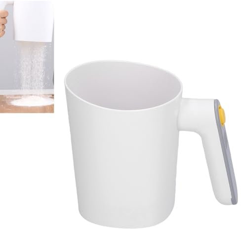 Electric Flour Sifter, Flour Sifter for Baking Handheld Electric Cup Flour Sifter 2 Using Modes Battery Powered Flour Sifter for Flour Icing Sugar