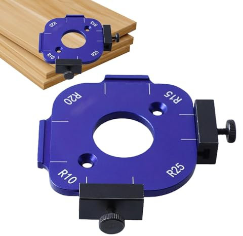 Router Corner Radius Template, 4 in 1 Aluminum Alloy Arc Angle Positioning Template, Wooden Board Arc Cutting Tool, Corner Radius Positioning Jig, Portable Corner Radius Template, Arc Angle Positionin