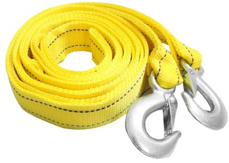 PAMINGONO Nylon Abschleppseil Für LKW Und Anhänger Metall Haken Heavy Duty Zugseil Zum Abschleppen Von Autos Und Booten Langlebig Und Rostfrei