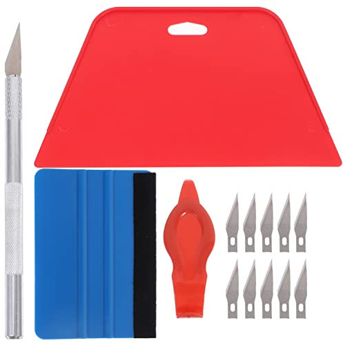 ULTECHNOVO 1set Kit per Applicazione Pellicole Parati per Installazione Facile Pellicole Auto e Rivestimenti Include Raschietti e Spatole per Rimuovere e