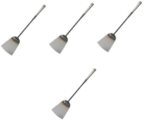 Amosfun 4 Piezas Pala De Limpieza Departamento Ancho Goteando La Escoba Pala De Drenaje Polvo Escoba De Agua Rodillo De La Pelusa Cenefa Hendedura Lejía Hierro Forjado Silver