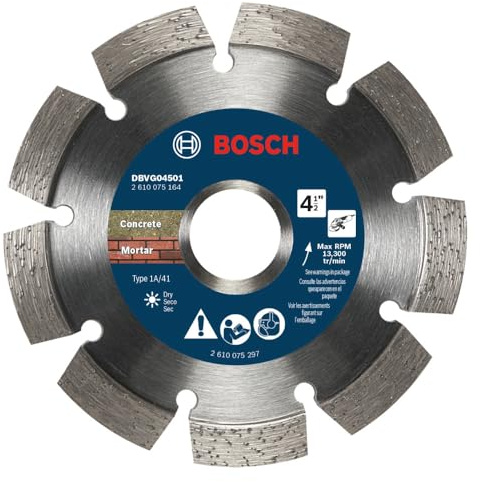 BOSCH DBVG04501-11,4 cm V-Nut-Diamantscheibe, ideal für Anwendungen in Beton und Mörtel
