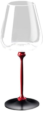Generico Vino Senza Gambo - Bicchiere Di Vino In | Lavastoviglie Durevoli A Vetri Da Sicuri Per L'uso Quotidiano | Capacità Di Rotazione Da 3,49 Pollici In Vetri Di Rosso E Bianco Per Picni