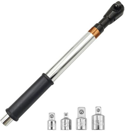 Miosugo Llave de extensión para taladros, llave de extensión offset, llave de carraca eléctrica, llave de accionamiento por cadena (con 4 adaptadores)