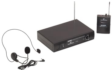 Soundsation WF-V11 Sistema Microfono Wireless VHF, Archetto Cardioide Dinamico, 205.75 MHz, 30m Portata