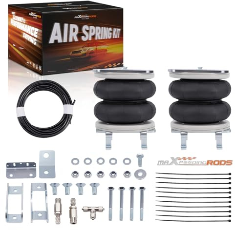 maXpeedingrods Kit de suspension pneumatique pour Nissan Interstar, Opel Movano 1999-2010, Renault Master X70 traction avant 1998-2010, 2 x ressorts pneumatiques 4000 kg