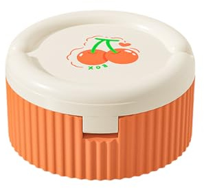 ZAYIUKI Vaso plegable de viaje con compartimentos organizadores de pastillas desmontables, soporte para medicamentos para senderismo al aire libre