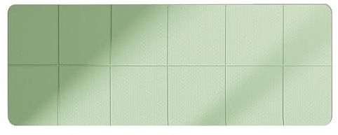 Alfombra plegable de yoga | Alfombra ligera para viajes – Ejercicio descalzo para yoga, Pilates y ejercicios de suelo, 72 x 24 x 01 pulgadas