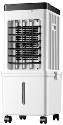 Climatiseur portable 3 en 1 et humidificateur d'air refroidi à l'eau, Climatiseur Mobile Sans Évacuation, réservoir d'eau de 15L,Réservoir d'eau Amovible Télécommande Refroidisseur d'air Climatisation