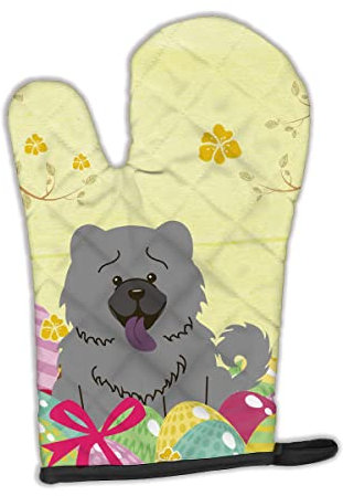 Caroline 's Treasures Ostern Eier Chow Chow blau Ofenhandschuh, multicolor, 30,5 x 21,6 cm