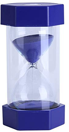 Clessidra sabbia Timer 3/10/20/30/60 minuti Timer sabbia Flip giocattolo piccola Clock Time Management Set Home Office Decor 60 minutes blu