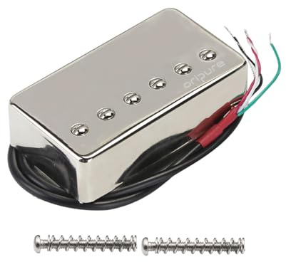 OriPure Pastillas humbucker de guitarra selladas Alnico 5 Pastilla de puente cromada 16K Se ajusta a la parte de guitarra LP