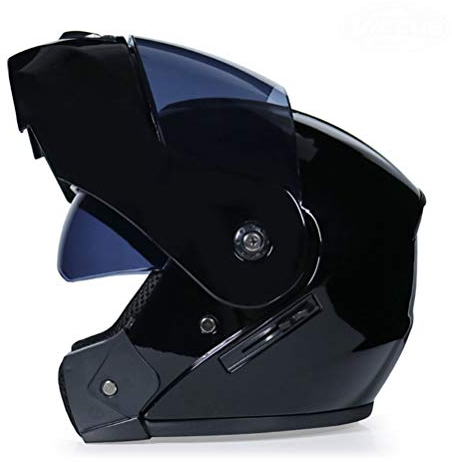 Klapphelme Motorräder Sichere Motorradhelme Doppelvisiere Klapphelme Warm Winddicht Sand Staubdicht