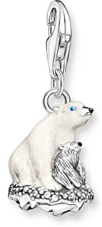 THOMAS SABO Damen Charm-Anhänger Stern & Mond Charm Club 925 Sterling Silber 1794-051-14