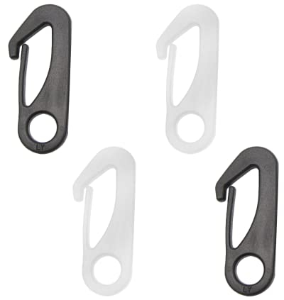 Lmyzcbzl Drapeau Pôle Clip en Nylon, 4 Pcs Clip de Fixation du Mât en Nylon,Mousquetons en Nylon pour Mât de Drapeau, Accessoire de Fixation de Mât de Drapeau