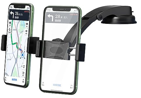 TenYua Dual Car Phone Mount,Car Phone Holder for Car Dashboard,Adjustable Phone Holder for 2 Cellphones Compatible with 3.5 to 6.8inch Smartphones