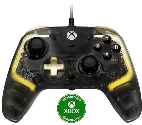 GameSir Kaleid Flux Xbox Controller - Manette de jeu sous licence officielle pour Xbox Series X|S, Xbox One & Windows & Steam, manette de jeu vidéo filaire avec gâchette/manette à effet Hall