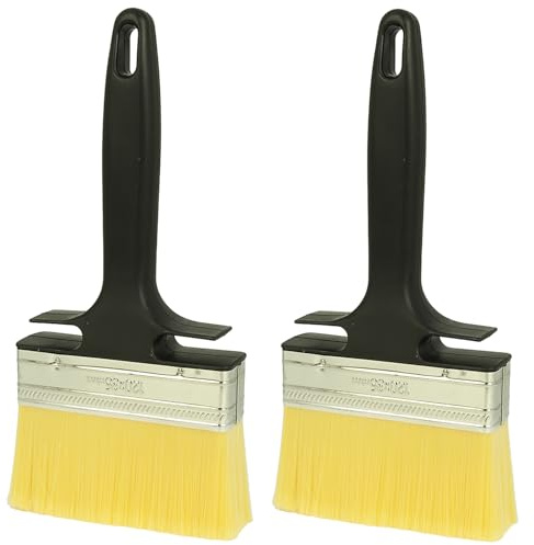 2pk Wallpaper Paste Brush - 120mm x 35mm, All Purpose Synthetic Bristles, Ideal Paint Brush for Walls, Ceilings and Woodwork DIY, Decorating