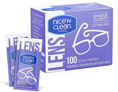Atkins Chocolate Caramel Mousse Bars, 5 Count + Nice 'n Clean SmudgeGuard Lens Wipes, 100 Count