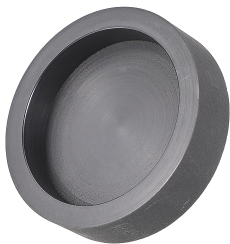 VILLFUL Graphit Gießform für Metall Runde Graphit Barrenform Schmelzofen Zubehör Kleines Modell Gussform für Bleischmelze Langlebige form für Schmelzen und Gießen