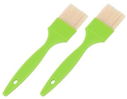 RDEXP Flachpinsel für Malerwände mit grünem Kunststoffgriff, 5,1 cm Breite, 2 Stück