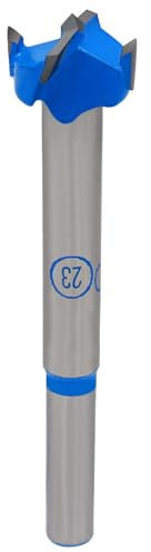 Skweawert Forstner Drill Bit 29/32 Inch / 23mm Tungsten Carbide Wood Hole Saw Auger Opener Round Handle 0.91 Woodworking Hinge Hole Drilling Boring Bit Cutter for Pressed Board Plastic Wood