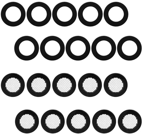 Lnngub 20-Piece Mesh Seal Ring & Flat Hose Washer Set 3/4 for Garden and Connecting Filter