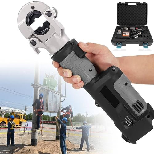 Herramienta de crimpado hidráulica eléctrica de 16 mm2 a 300 mm2 Crimpadora hidráulica para terminales de Cable Crimpadora hidráulica Herramienta para terminales de Cable alimentada por batería con