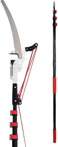 JXYQ Manual High Branch Saw Telescopic Tree Pole Pruning Machine, Tree Saw Branch Long Distance High Branch Pruning Saw for Sawing ()