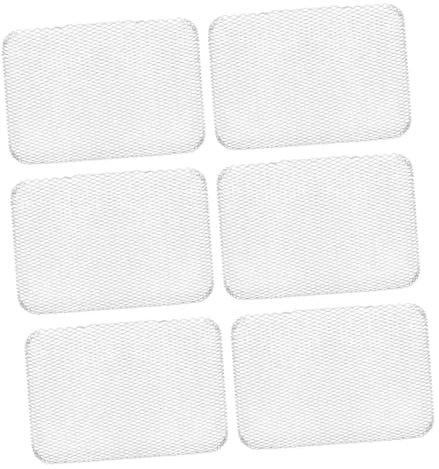 VICASKY 6pcs Metal Bbq Grill Mesh Mats Reusable Barbecue Accessories Non-stick Baking Mat Suitable for Outdoor Picnic and Gas Grill Use
