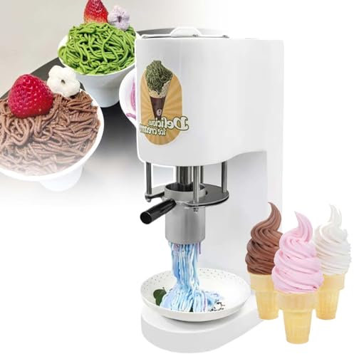 HCAUYNN Softeis-Nudelmaschine, Eismaschine FüR Zuhause Oder Gewerbe, Elektrische Eismaschine